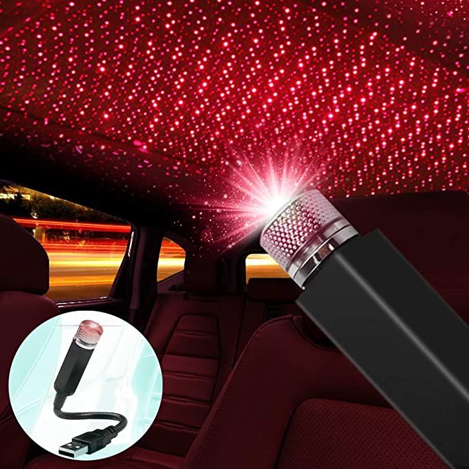 Romantic LED Car Roof Star Night Light Projector Atmosphere Galaxy