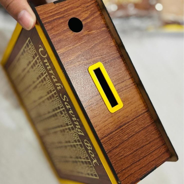 Umrah Savings Box 280 Days Wooden Money Saving Jar For Hajj...